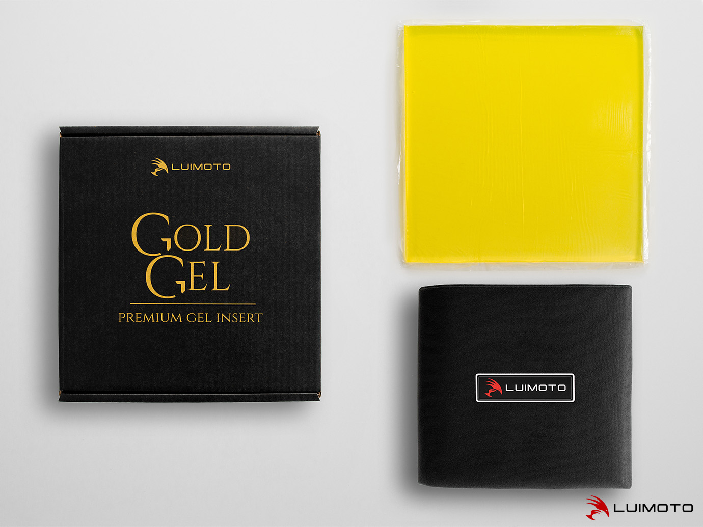 LUIMOTO "GOLD GEL" GEL PAD - RIDER KIT (9 x 9.25 inch) LUIMOTO "GOLD GEL" GEL PAD - RIDER KIT (9 x 9.25 inch)